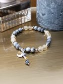 🌙 Bransoletka z labradorytu i cytrynu — magia, energia i elegancja ✨