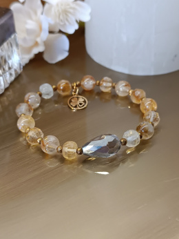 Bransoletka „Sun & Strength” – cytryn, hematyt i wybór energii