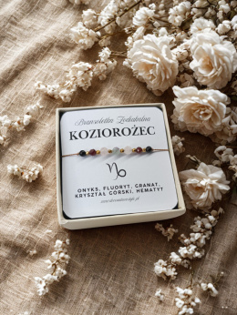 Bransoletka Zodiakalna KOZIOROŻEC – wytrwałość, siła, cel