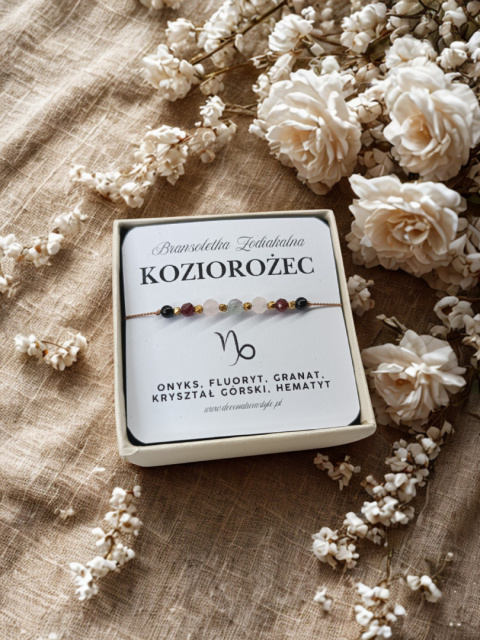 Bransoletka Zodiakalna KOZIOROŻEC – wytrwałość, siła, cel Bransoletka Zodiakalna KOZIOROŻEC – wytrwałość, siła, cel