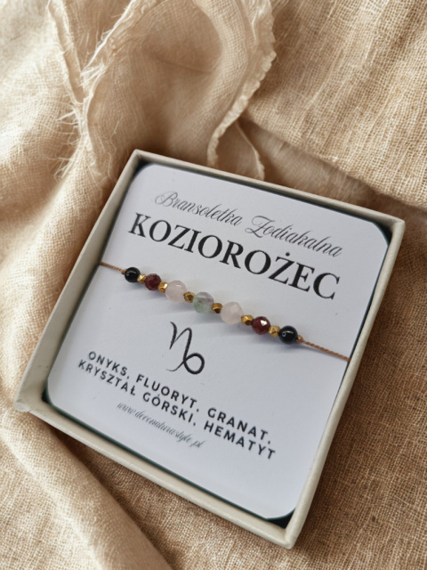 Bransoletka Zodiakalna KOZIOROŻEC – wytrwałość, siła, cel Bransoletka Zodiakalna KOZIOROŻEC – wytrwałość, siła, cel