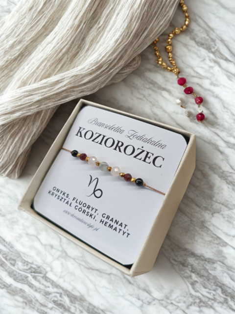 Bransoletka Zodiakalna KOZIOROŻEC – wytrwałość, siła, cel Bransoletka Zodiakalna KOZIOROŻEC – wytrwałość, siła, cel