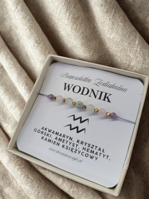 Bransoletka Zodiakalna WODNIK – wizja, wolność, świadomość Bransoletka Zodiakalna WODNIK – wizja, wolność, świadomość